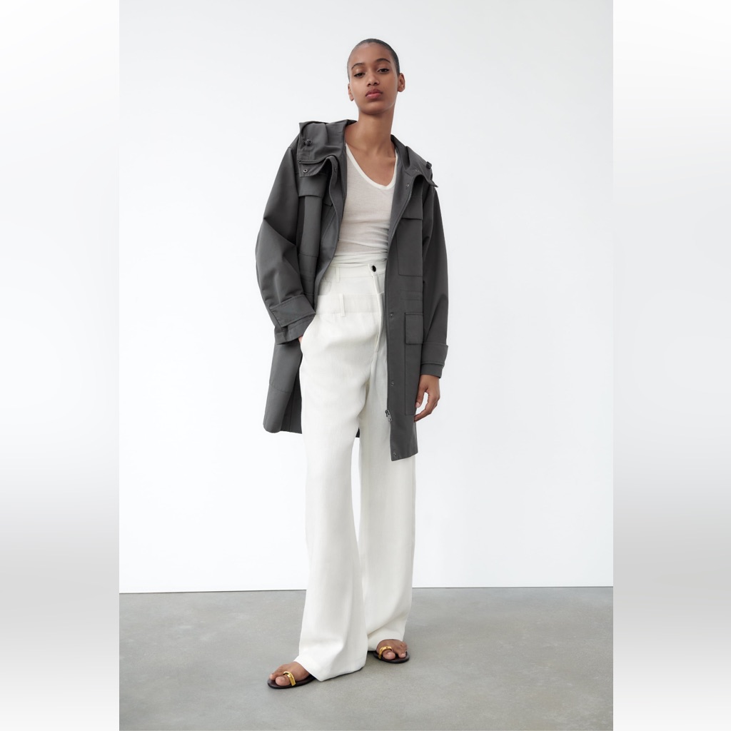 Hooded Pocketed Parka